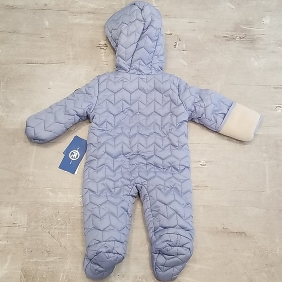 💕PERRY ELLIS💕 Zig Zag Quilted Pram 3-6 Months - Picture 5 of 10